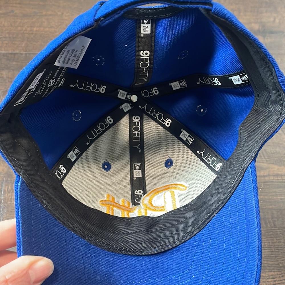 NEW ERA HAT youth Velcro back Pitt college royal blue gold yellow round brim - Picture 4 of 5